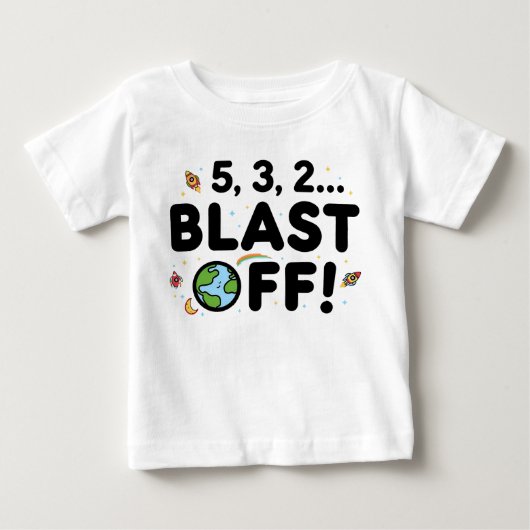 赤ちゃん男の子の1歳誕生日Tシャツ - 半袖 ベビーTシャツ (正面)