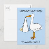 赤ちゃん男の子誕生おめでとう ポストカード (正面/裏面)