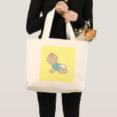 赤ちゃん男の子這う トートバッグ (正面(商品))