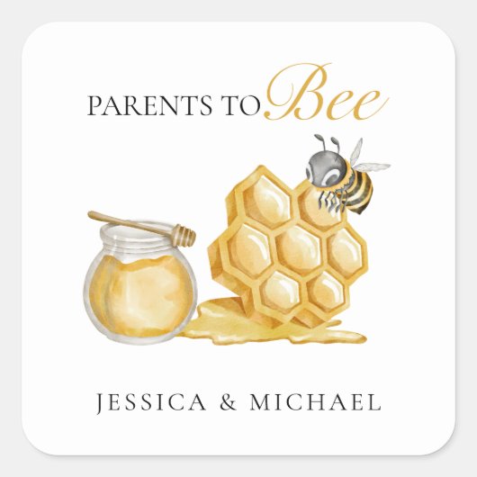 赤ちゃん男女兼用のミニマルシャワー スクエアシール (正面)