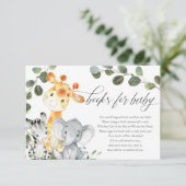 赤ちゃん男女兼用の動物サファリベビー エンクロージャーカード (スタンド正面)