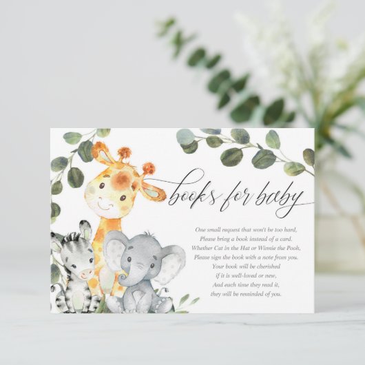 赤ちゃん男女兼用の動物サファリベビー エンクロージャーカード (スタンド正面)