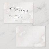 赤ちゃん男女兼用シャワーおむつラッフル エンクロージャーカード (正面/裏面)