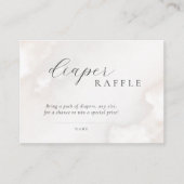 赤ちゃん男女兼用シャワーおむつラッフル エンクロージャーカード (正面)