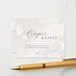 赤ちゃん男女兼用シャワーおむつラッフル エンクロージャーカード