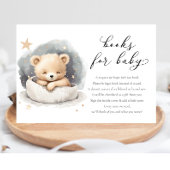 赤ちゃん男女兼用シャワー用のテディベア エンクロージャーカード