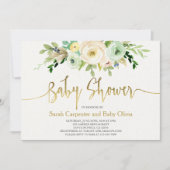 赤ちゃん男女兼用シャワー 招待状 (正面)