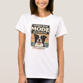 赤ちゃん発表番犬妊娠発表 Tシャツ (正面)