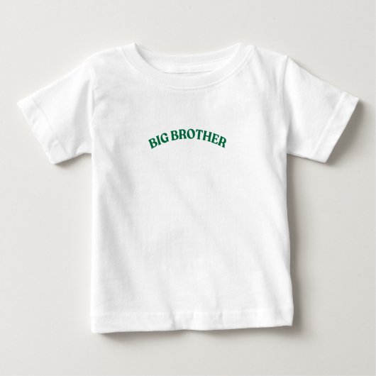 赤ちゃん発表 ビッグブラザーTシャツ、妊娠中 ベビーTシャツ (正面)