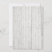 赤ちゃん素朴シャワー赤ちゃんの息の白い木 招待状 (裏面)