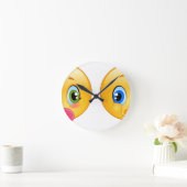 赤ちゃん絵文字 ラウンド壁時計 (ホーム)