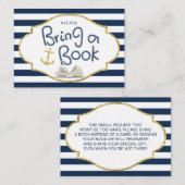 赤ちゃん航海ののシャワーで本を挿入 エンクロージャーカード (正面/裏面)