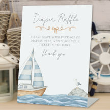 赤ちゃん航海のシャワーおむつラッフル