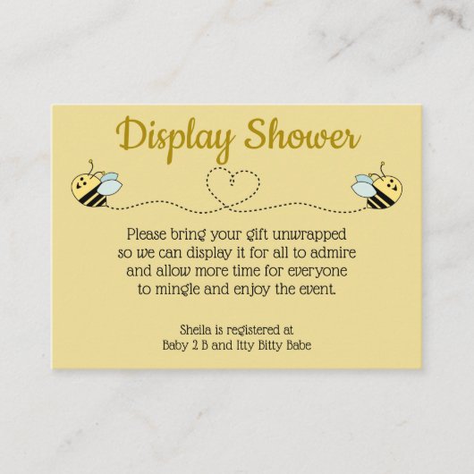 赤ちゃん蜂の少年双子　囲い　カード エンクロージャーカード (正面)