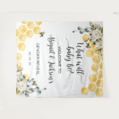 赤ちゃん蜂の性別発表の背景はどうなる? タペストリー (正面(横))