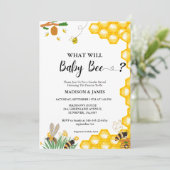 赤ちゃん蜂の性別発表招待状 招待状 (スタンド正面)