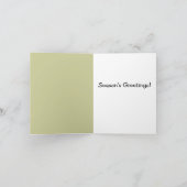 赤ちゃん裏庭のニワトリのホリデーカード シーズンカード (内部)