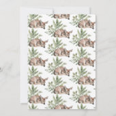 赤ちゃん親愛のシャワーが少し流れている 招待状 (裏面)