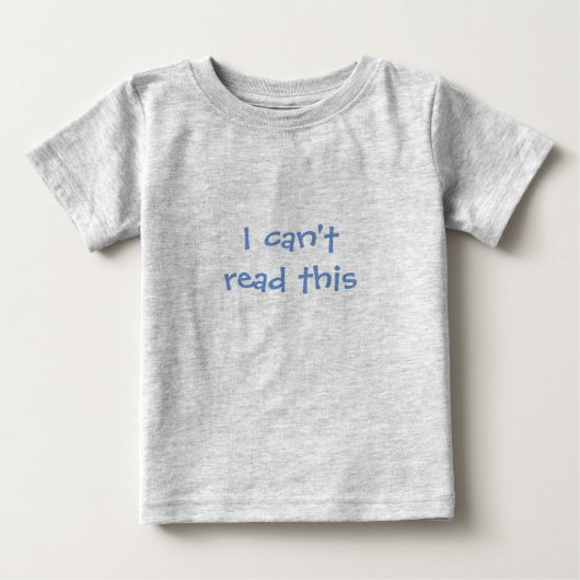 赤ちゃん言葉の乳児用よちよち歩き服 ベビーTシャツ (正面)