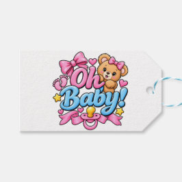 赤ちゃん誕生おめでとうデザイン ギフトタグ