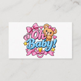 赤ちゃん誕生お祝いデザイン エンクロージャーカード