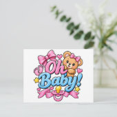 赤ちゃん誕生お祝いデザイン ポストカード (スタンド正面)