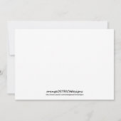 赤ちゃん誕生のお知らせ 男の子です 案内状 (裏面)