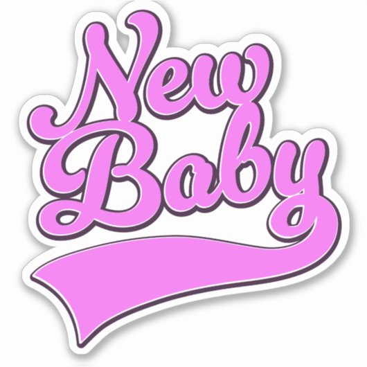 赤ちゃん誕生 シール (正面)