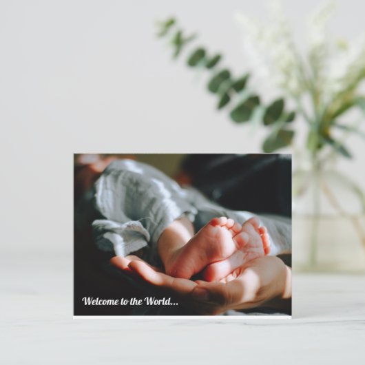 赤ちゃん誕生 ポストカード (スタンド正面)