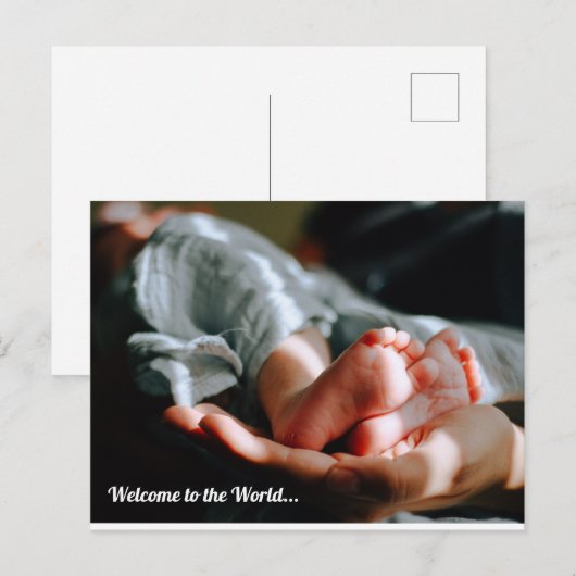 赤ちゃん誕生 ポストカード (正面/裏面)