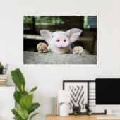 赤ちゃん豚ペン、豚 ポスター (ホームオフィス)