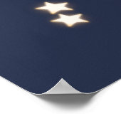 赤ちゃん象が星を釣る ポスター (角)