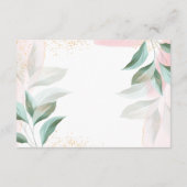 赤ちゃん象のための本 エレガントな女の子のベビーシャワー エンクロージャーカード (裏面)