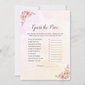 赤ちゃん象のシャワー　価格当てクイズ 招待状 (正面)