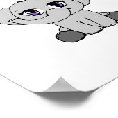 赤ちゃん象のチビ風ポスター ポスター (角)