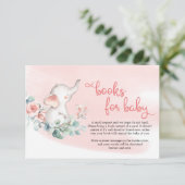 赤ちゃん象 少女 えんどうの花のリース 本 お願いします エンクロージャーカード (スタンド正面)