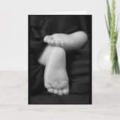 赤ちゃん足 招待状 (正面)