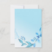 赤ちゃん青い花弁と白シンプルい結婚乳頭誘発剤 (裏面)