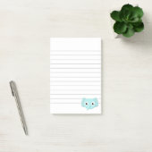 赤ちゃん青い象の絵を線を引いて ポストイット (オフィス)