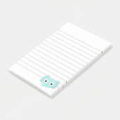 赤ちゃん青い象の絵を線を引いて ポストイット (アングル)