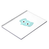 赤ちゃん青い象の絵 ノートブック (左側)