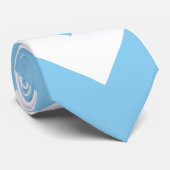 赤ちゃん青と白のジャイアントサイズシェブロンネックタイ ネクタイ (ロール)