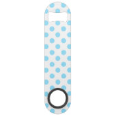 赤ちゃん青と白の水玉模様 スピード栓抜き (裏面)