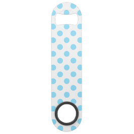 赤ちゃん青と白の水玉模様 スピード栓抜き