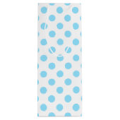赤ちゃん青と白の水玉模様 ワインギフトバッグ (裏面)