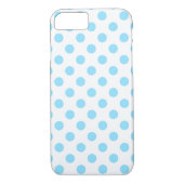 赤ちゃん青と白の水玉模様 Case-Mate iPhoneケース (裏面)