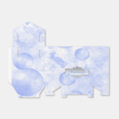 赤ちゃん青の蝶とバルーンの好意ボックス フェイバーボックス (折り畳みなし)