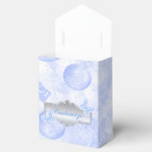 赤ちゃん青の蝶とバルーンの好意ボックス フェイバーボックス (オープン)