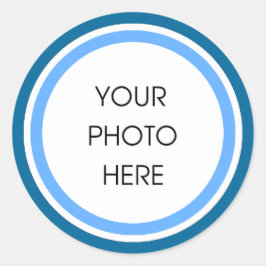 赤ちゃん青サーカス ラウンドシール