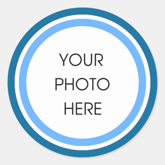 赤ちゃん青サーカス ラウンドシール (正面)